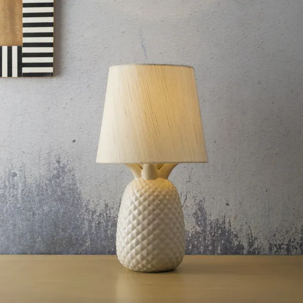 Seramik Ananas Masa Lambası
